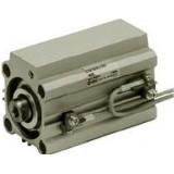 SMC Linear Compact Cylinders CQ2-Z C(D)QP2B, Compact Cylinder, Double Acting, Single Rod, Axial Piping